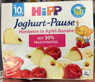Joghurt-Pause Himbeere in Apfel-Banane
