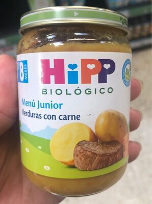 Menu junior verduras con carne