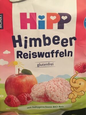 Hipp Himbeer Reiswaffeln front packaging