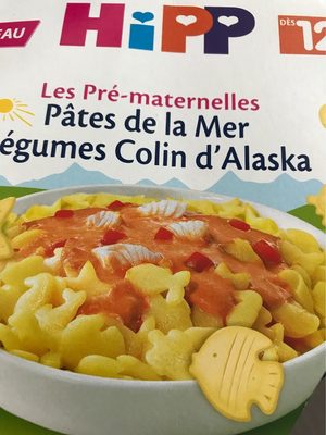 Les Pré-maternelles Pâtes de la Mer Légumes Colin d’Alaska front packaging