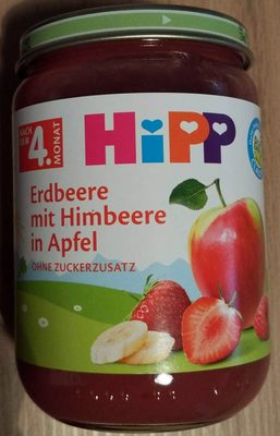 Erdbeere mit Himbeere in Apfel  ( Nach dem 4. Monat )
