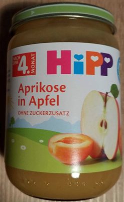Aprikose in Apfel  ( Nach dem 4. Monat )