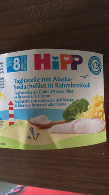 Tagliatelle mit Alaska-Seelachsfilet  in Rambrokkoli