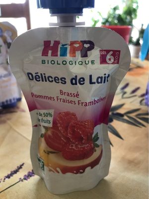 Délices de lait Brassé Pommes Fraises Framboises