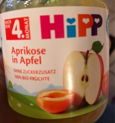 Aprikose in Apfel  ( Nach dem 4. Monat )