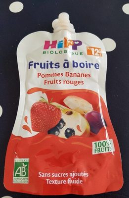 Fruits a boire pomme banane fruits rouges