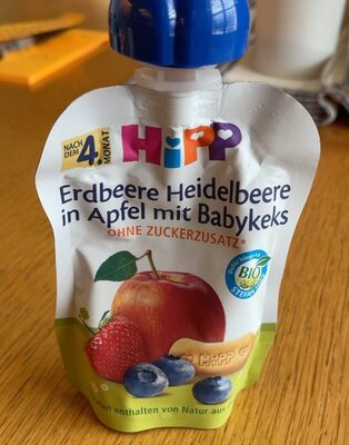 Erdbeere heidelbeere in apfel