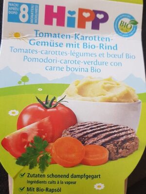 Pot de carotte, pomme de terre, tomate et boeuf