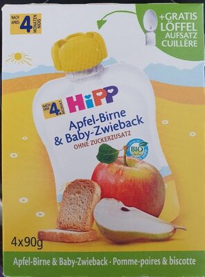 Compote pomme-poires & biscotte