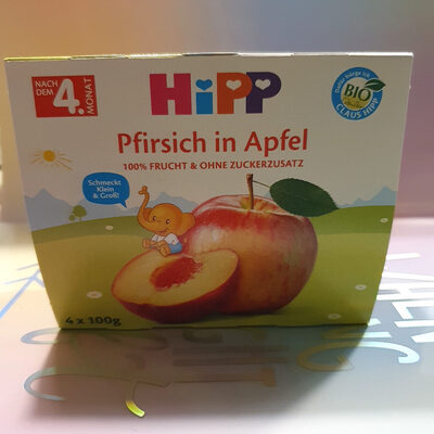 Pfirsich in Apfel