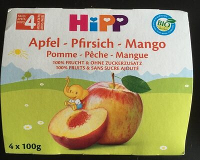 Compote pomme peche mangue