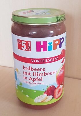 Erdbeere mit Himbeere in Apfel