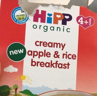 Creamy apple and rice breakfast