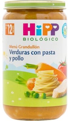 Verduras con Pasta y Pollo 12 Meses front packaging