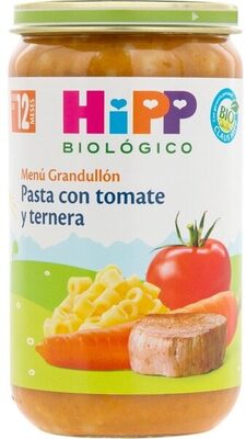 Potito Bio Pasta Con Tomate Y Ternera 12 Meses Hipp