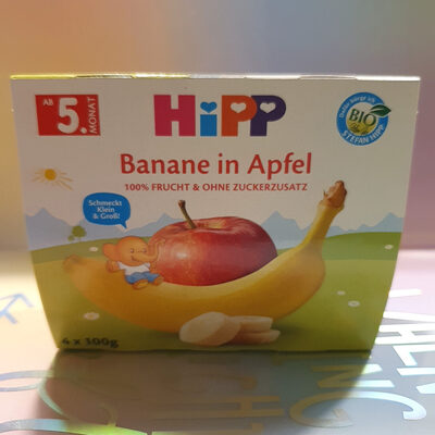 Banane in Apfel
