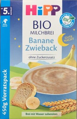 Milchbrei Banane Zwieback