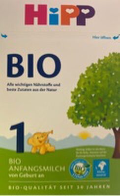 Bio Anfangsmilch front packaging