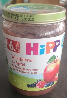 Compote fruits rouges-pomme front packaging