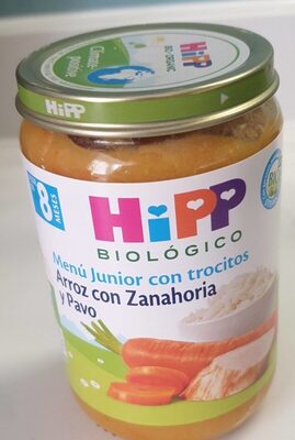 Menú Junior Arroz con Zanahoria y Pavo