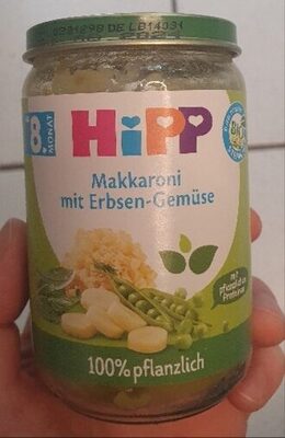 Makkaroni mit Erbsen Gemüse (ab 8. Monat)