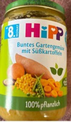 Buntes Gartengemüse mit Süßkartoffeln