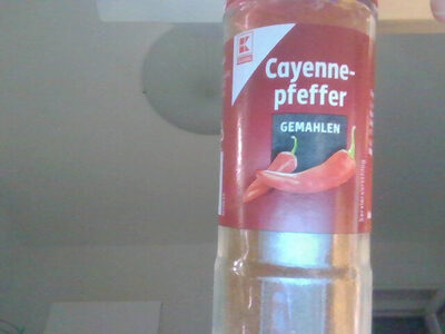 Cayennepfeffer gemahlen front packaging