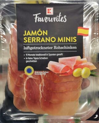 Jamon Serrano Minis front packaging