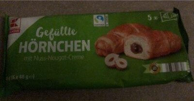 Gefüllte Hörnchen Nuss - Nougat - Creme
