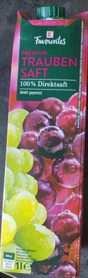 Traubensaft front packaging
