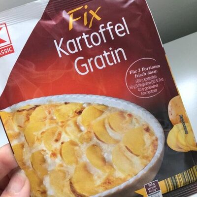 Kartoffel gratin front packaging