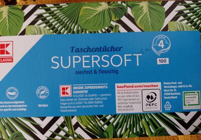 Supersoft Taschentücher front packaging