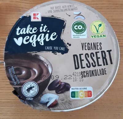 Veganes Dessert Schokolade front packaging