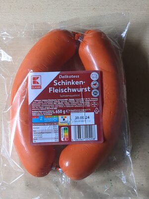 Delikatess Schinken Fleischwurst, halbe Packung