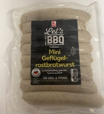 Mini geflügel-rostbratwurst