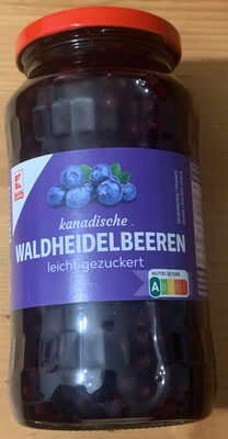 Waldheidelbeeren leicht gezuckert front packaging