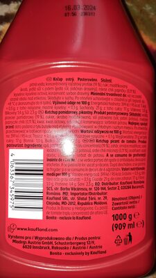 Unknown nutrition facts table