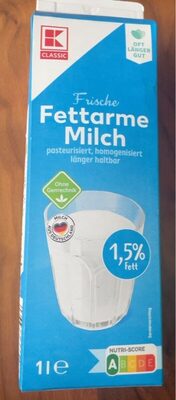 Frische Fettarme Milch front packaging