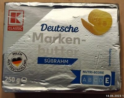 Deutsche Markenbutter front packaging