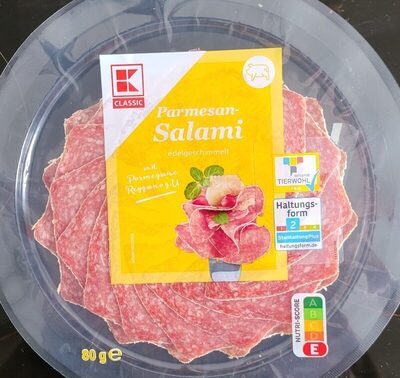 Parmesan Salami front packaging