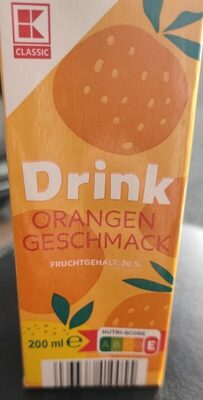 Drink Orangen Geschmack