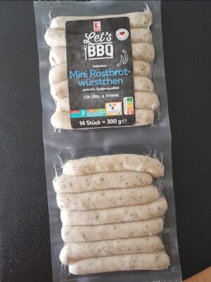 Delikatess Mini Rostbratwürstchen front packaging