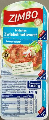 Schicken Zwiebelmettwurst