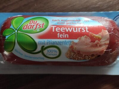 Teewurst, fein front packaging