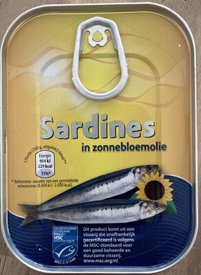 Sardines in zonnebloemolie