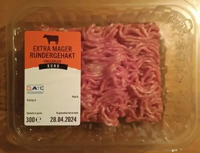 Extra magere rundergehakt front packaging