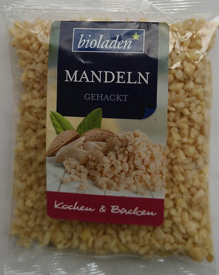 Mandeln gehackt front packaging