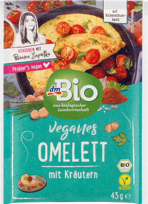 Veganes Omelett mit Kräutern