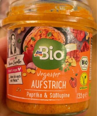 Veganer Aufstrich Paprika und süß Lupinen