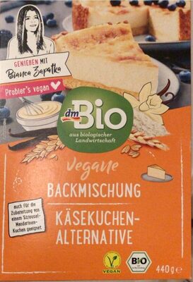 Vegane Backmischumg Käsekuchenalternative front packaging